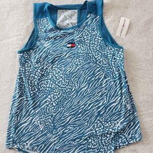Tommy Hilfiger Blue Patterned Tank Top